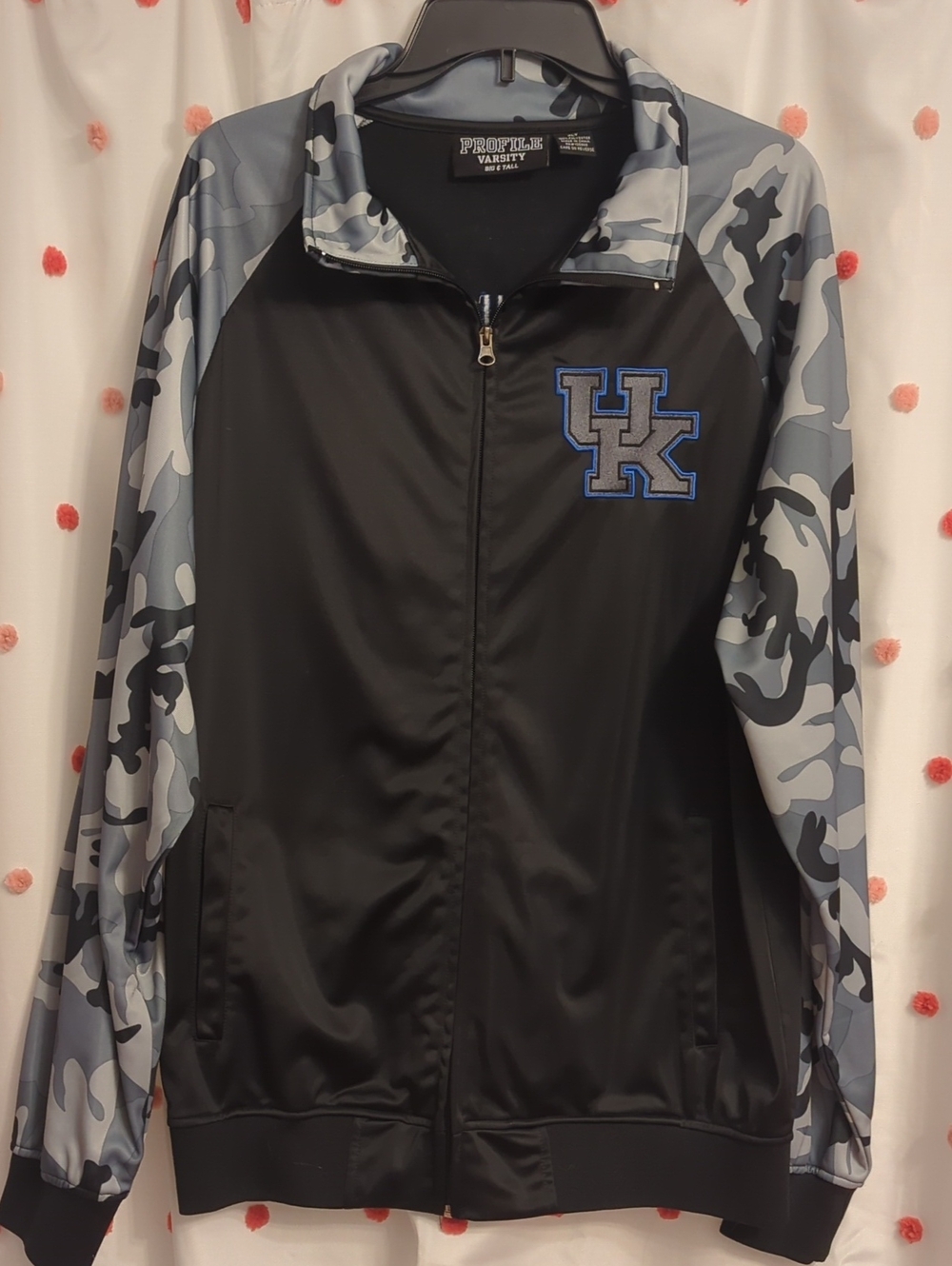 UK Logo Black & Gray Camo Track Jacket